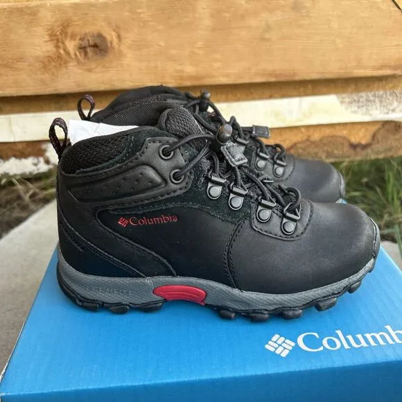 Columbia Kids Newton Ridge™ Children’s Black Red Hiking Boots Size 13 Waterproof