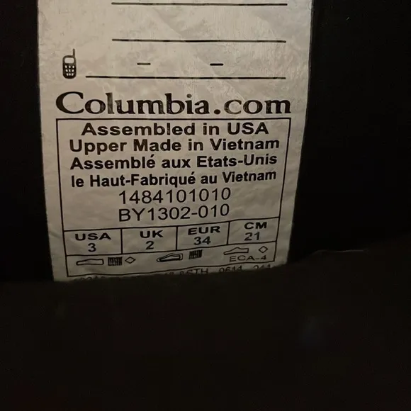 Columbia NWOT Snow Boots Size 3