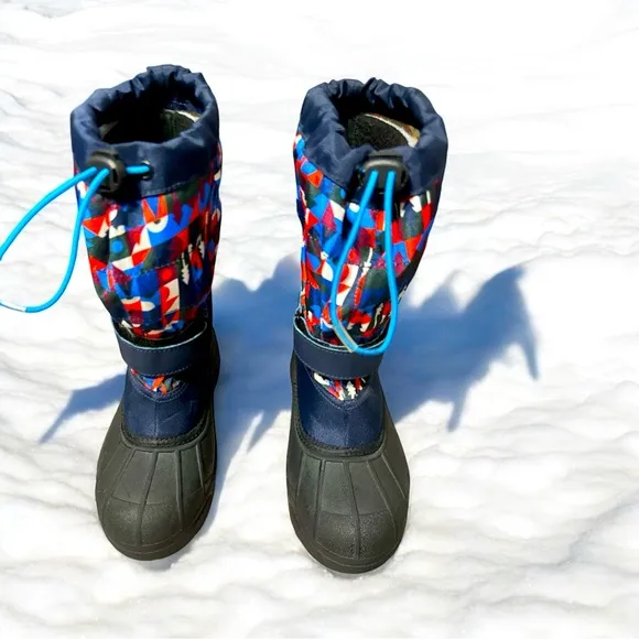 Columbia youth Powderbug Plus Il Print‎ Snow Boot-Girls Size 5