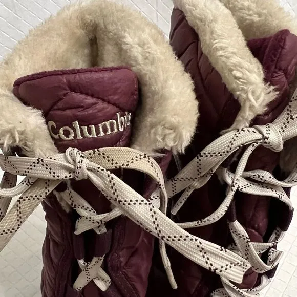 COLUMBIA POWDER SUMMIT II MID CALF WATERPROOF WINTER BOOTS #YL5386-562 SIZE 6