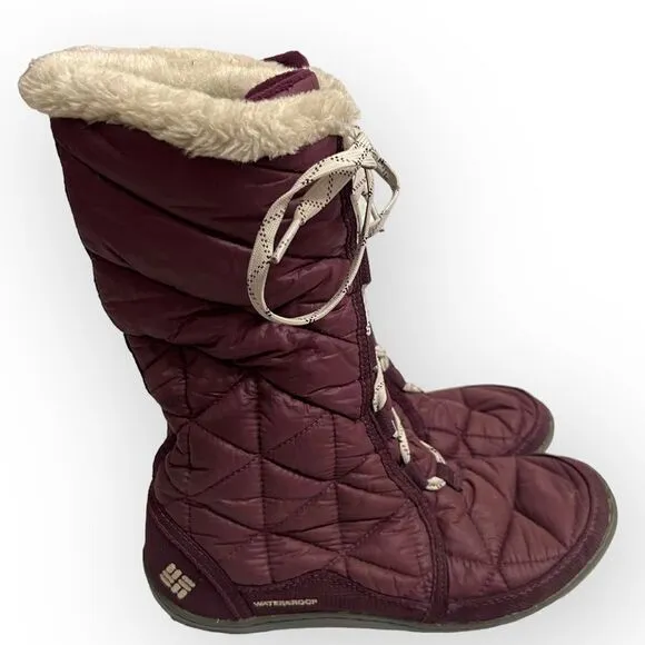 COLUMBIA POWDER SUMMIT II MID CALF WATERPROOF WINTER BOOTS #YL5386-562 SIZE 6