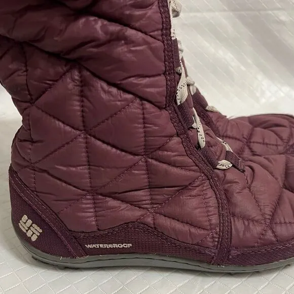 COLUMBIA POWDER SUMMIT II MID CALF WATERPROOF WINTER BOOTS #YL5386-562 SIZE 6