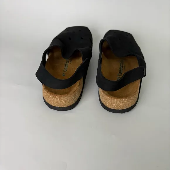 Comfortfusse Tata Nubuck Leather Arch Support Sandals Size 41