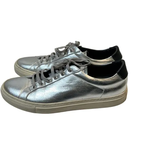 Common Projects Women's Sneakers Achilles Retro Low Silver Black EU 41 US 11