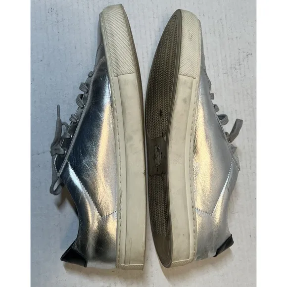 Common Projects Women's Sneakers Achilles Retro Low Silver Black EU 41 US 11