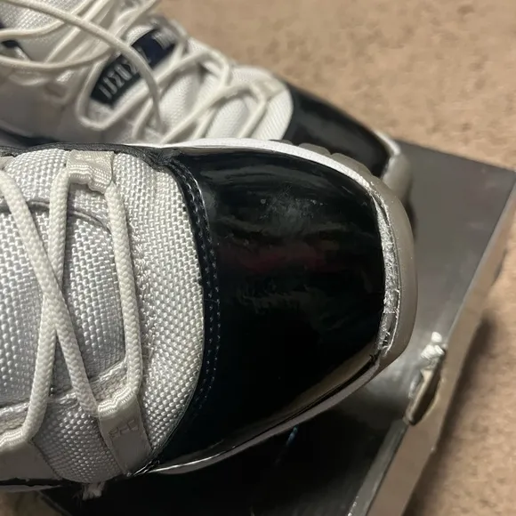 Concord Jordan 11 Retro Sneakers - White and Black