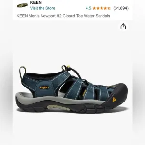 COPY - Keen Newport H2 closed toe water sandals. Sz 7. Blue