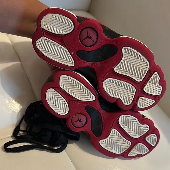COPY - 🎮🎀 Nike Jordan Kids' Retro 13 Black and Red Sneakers Size 11C