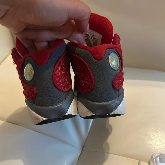 COPY - 🎮🎀 Nike Jordan Kids' Retro 13 White and Red Sneakers Size 11C