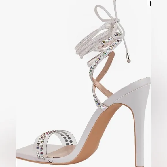 COPY - NWT Stiletto Heels Transparent Rhinestones