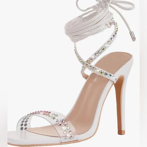 COPY - NWT Stiletto Heels Transparent Rhinestones