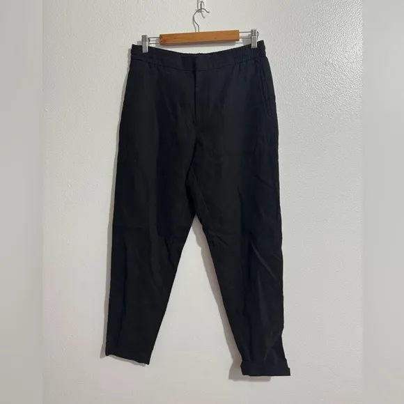 COS Men’s Utility Barrel-Leg Trousers - Black, Size 34R