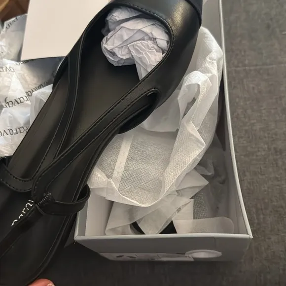 C.PARAVANO Cap-Toe Slingback Flats (Freya) SZ 41.5 / US 11