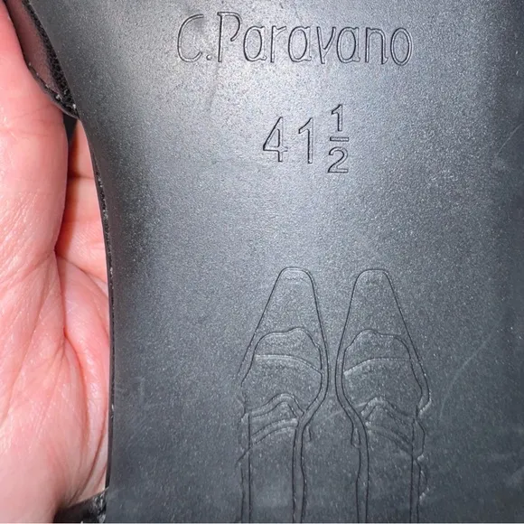 C.PARAVANO Cap-Toe Slingback Flats (Freya) SZ 41.5 / US 11