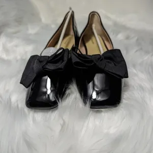 C.PARAVANO Women's Flats Square Toe Shoes for Women Black Flats Womens Flat Sz41