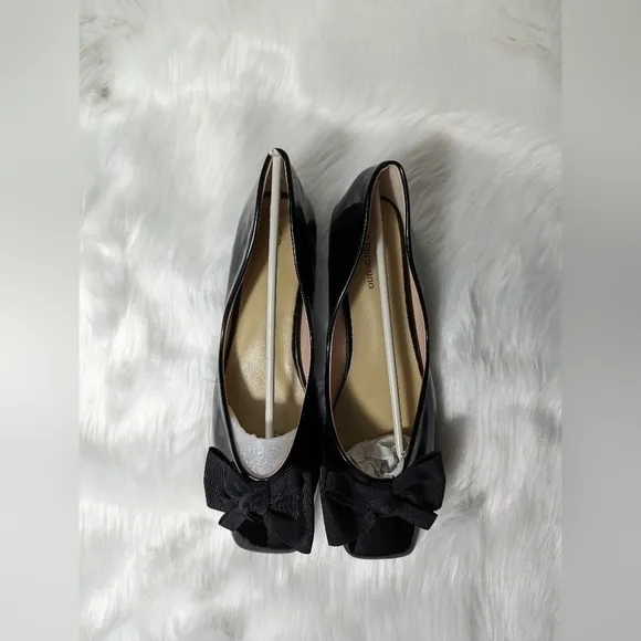 C.PARAVANO Women's Flats Square Toe Shoes for Women Black Flats Womens Flat Sz41