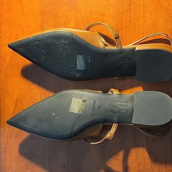 C.Paravano Women's Slingback Kitten Heel New