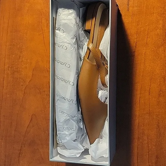 C.Paravano Women's Slingback Kitten Heel New