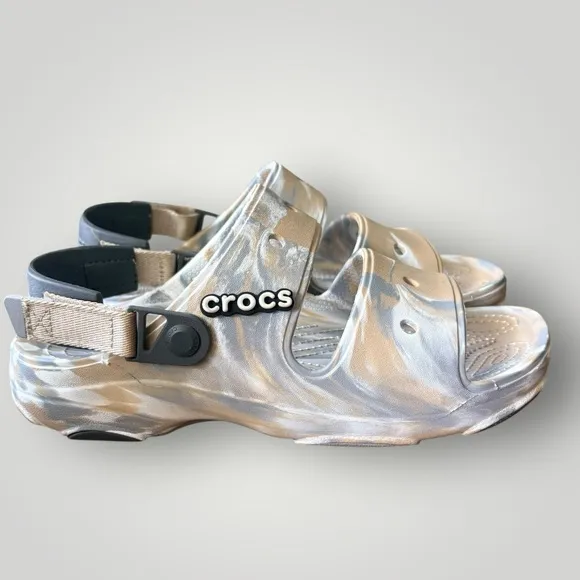 CROCS All Terrain Unisex Sandal | Chai Multi Marbled | Size  Mens 9 / Women’s 11