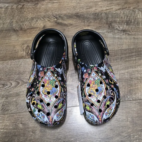 CROCS Black Multicolor Sandals Men's Size 12