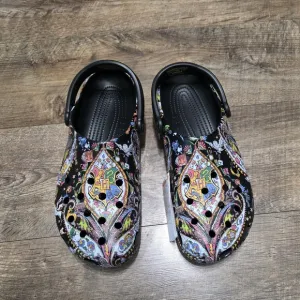 CROCS Black Multicolor Sandals Men's Size 12