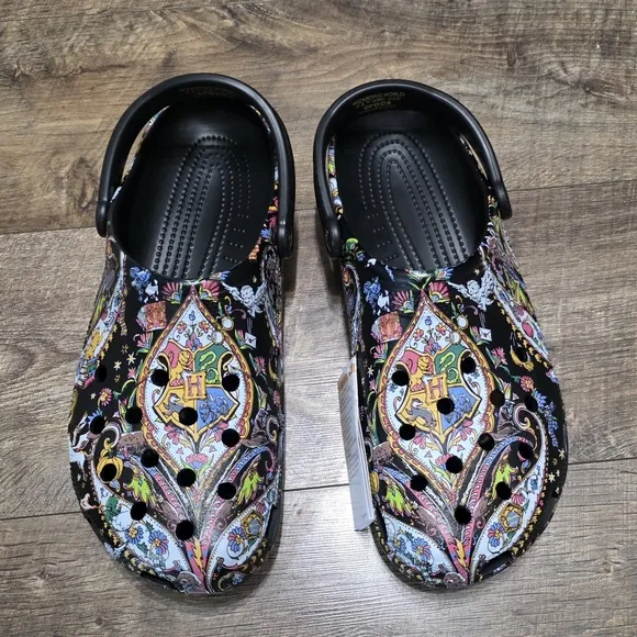 CROCS Black Multicolor Sandals Men's Size 12