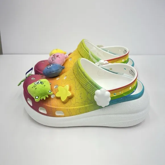 Crocs Care Bears Crush Clog Women's Size 7 White Slip-On Sandals Comfort New