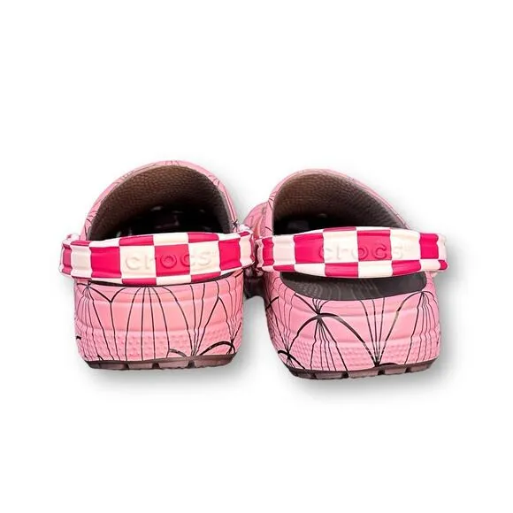 Crocs Classic Clog Demon Slayer Nezuko Pink Sandals Shoes Mens Size 12 Jibbitz