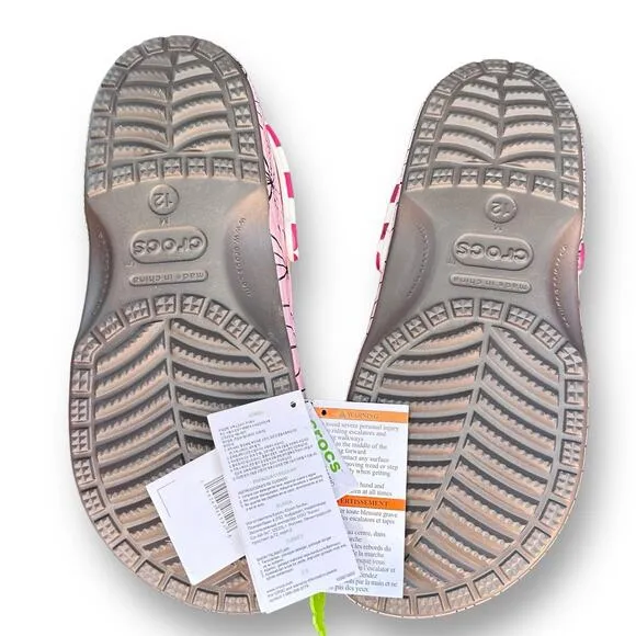Crocs Classic Clog Demon Slayer Nezuko Pink Sandals Shoes Mens Size 12 Jibbitz