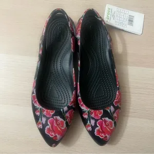 Crocs Iconic Eve Floral Graphic Slingback Flats