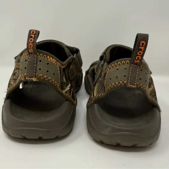 Crocs Mens Swiftwater Realtree Max-5 Camo Sandals Brown 201152 Camo Size 10M