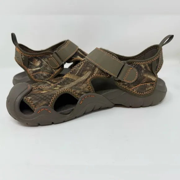 Crocs Mens Swiftwater Realtree Max-5 Camo Sandals Brown 201152 Camo Size 10M
