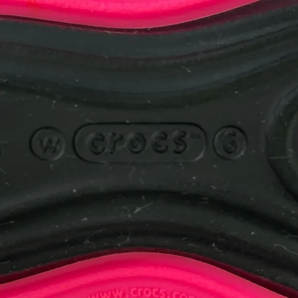 Crocs Tone Skylar Slingback Flats Black Pink Womens Size‎ 6