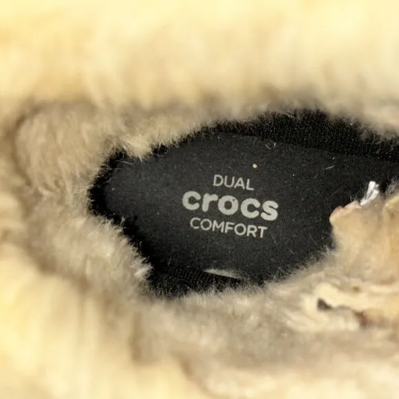 Crocs‎ Womens All Cast II Luxe Snow Boots Sz5 Waterproof Duck Lace Up Gorpcore