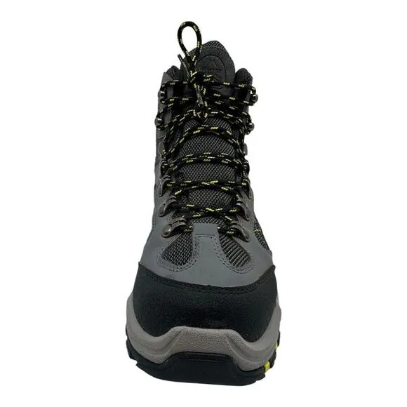 Danner Mens Trailtrek 4.5&quot; Hiking Boots Gray &amp; Yellow Leather/Fabric Up US 8 EE