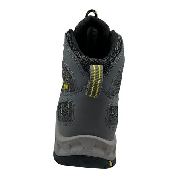 Danner Mens Trailtrek 4.5&quot; Hiking Boots Gray &amp; Yellow Leather/Fabric Up US 8 EE