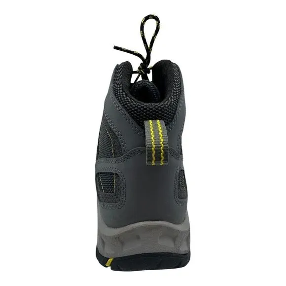 Danner Mens Trailtrek 4.5&quot; Hiking Boots Gray &amp; Yellow Leather/Fabric Up US 8 EE