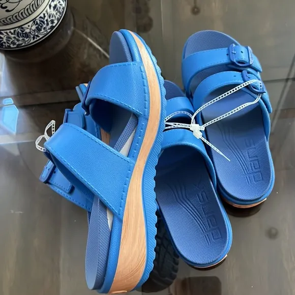Dansko Kandi Buckle Slide Sandals.