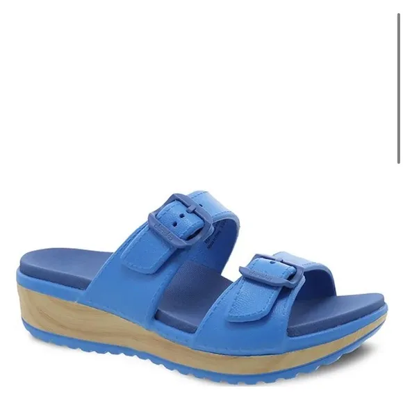 Dansko Kandi Buckle Slide Sandals.