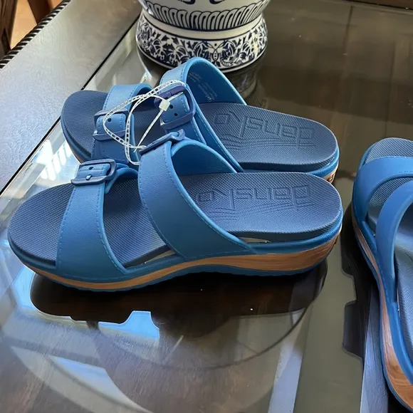 Dansko Kandi Buckle Slide Sandals.