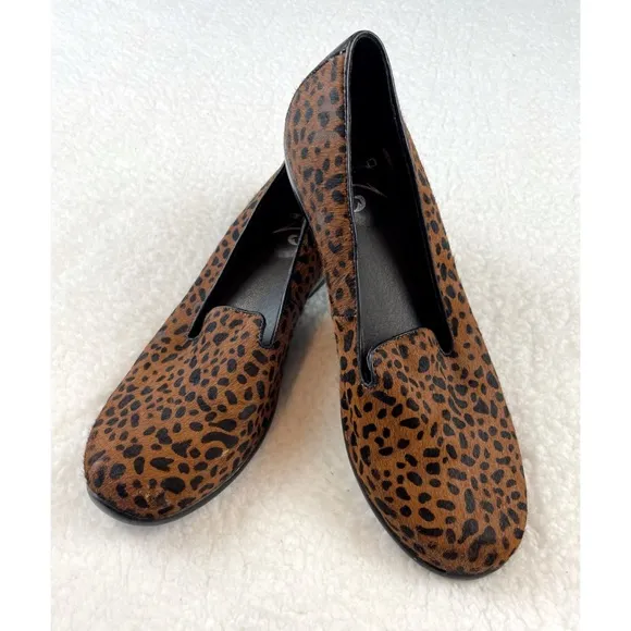 DANSKO • Olivia Cheetah Calf Hair Slip-On Loafers
