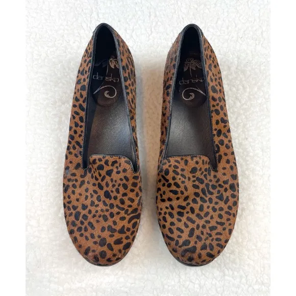 DANSKO • Olivia Cheetah Calf Hair Slip-On Loafers