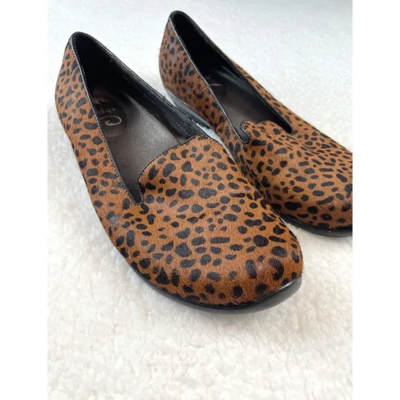 DANSKO • Olivia Cheetah Calf Hair Slip-On Loafers