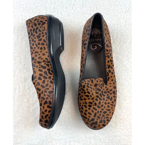 DANSKO • Olivia Cheetah Calf Hair Slip-On Loafers