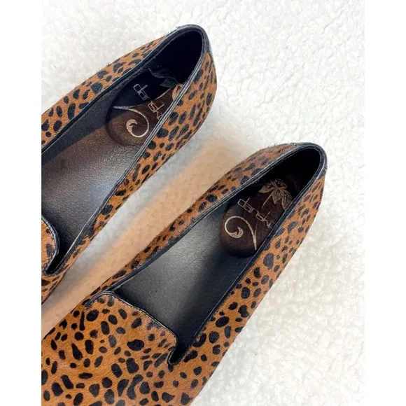DANSKO • Olivia Cheetah Calf Hair Slip-On Loafers