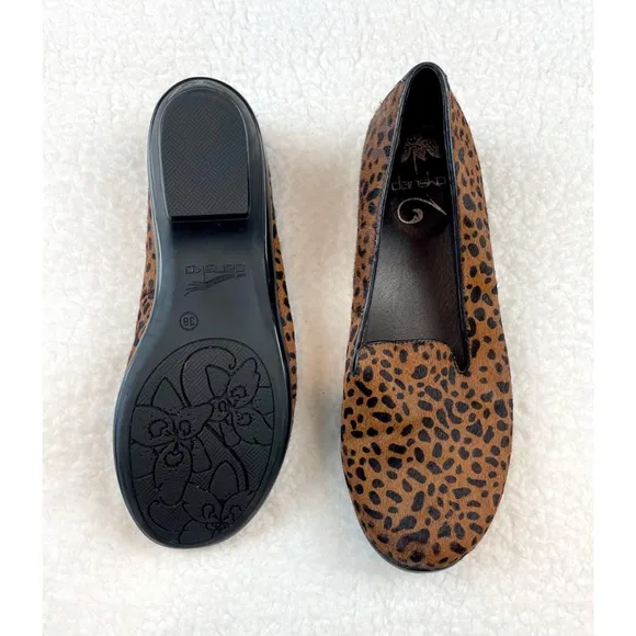 DANSKO • Olivia Cheetah Calf Hair Slip-On Loafers