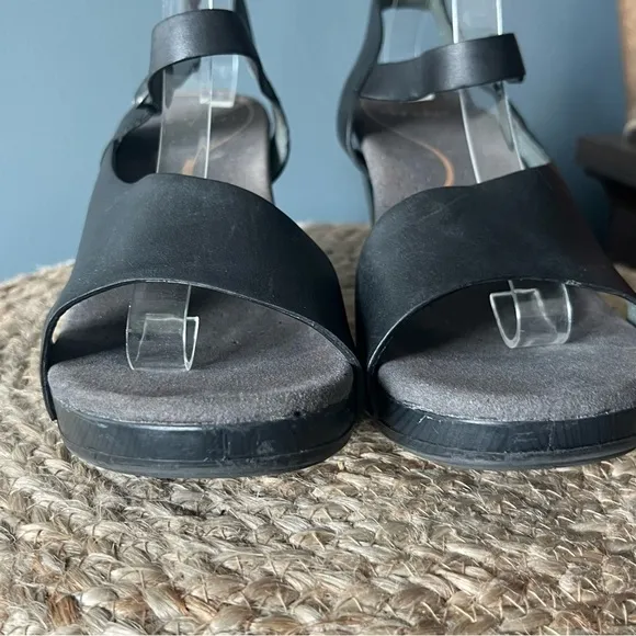 Dansko Tasha Leather Cut Out Platform Sandals