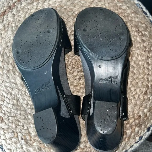 Dansko Tasha Leather Cut Out Platform Sandals