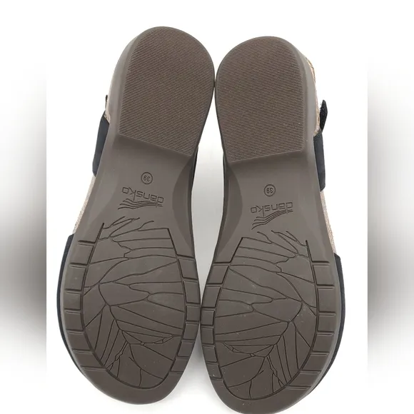 Dansko Women's Rowan Nubuck Black Sandals Closed Toe Size 39 US 9