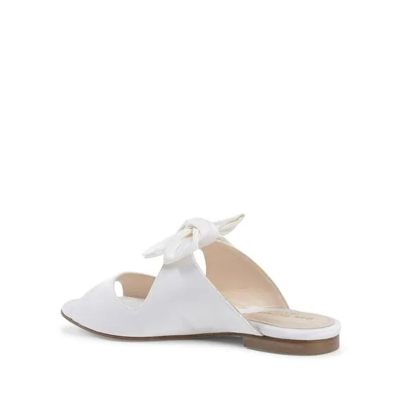 Dee Ocleppo Helen Flat Sandal - White Women Slip Ons